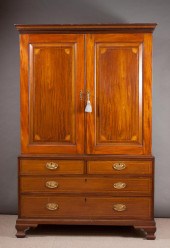 GEORGE III STYLE INLAID MAHOGA