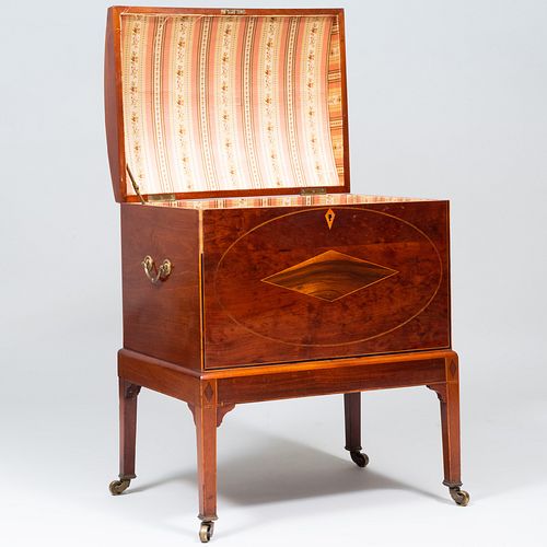 GEORGE III STYLE INLAID MAHOGANY