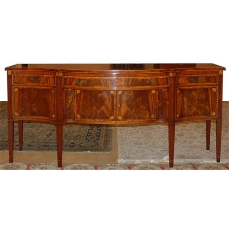 George III Style Inlaid Mahogany