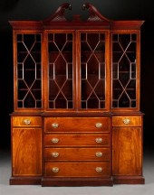 George III style inlaid mahoga
