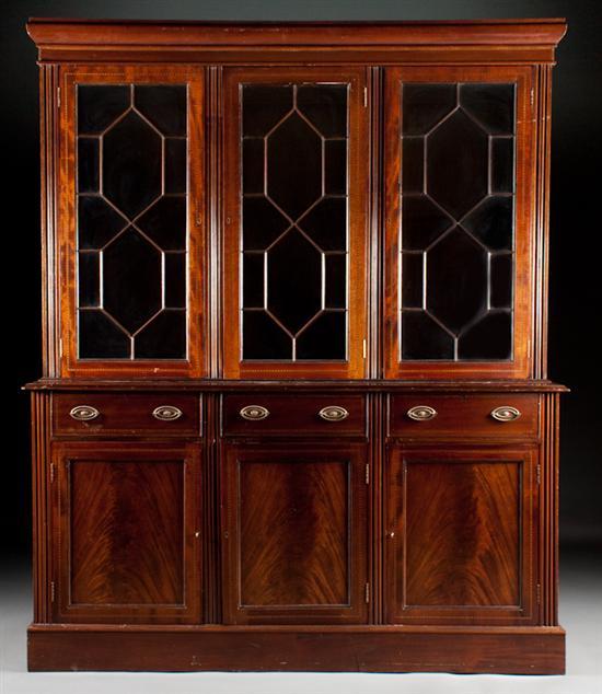 George III style inlaid mahogany