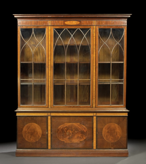 George III-Style Inlaid Mahogany