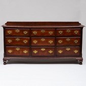 GEORGE III STYLE INLAID OAK CH