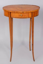 GEORGE III STYLE INLAID SATINW
