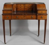 GEORGE III STYLE INLAID SATINW