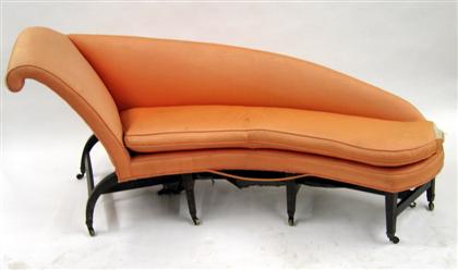 George III style japanned chaise