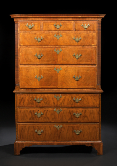 George III-Style Line-Inlaid Walnut