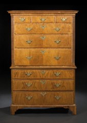 George III-Style Line-Inlaid W