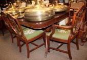 George III style mahogany 9-pi