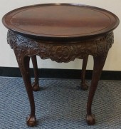 GEORGE III STYLE MAHOGANY BALL