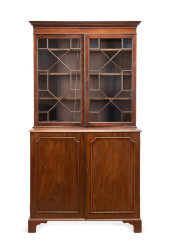 GEORGE III STYLE MAHOGANY BOOK