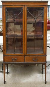 GEORGE III STYLE MAHOGANY BOOK