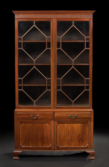 George III-Style Mahogany Bookcase,