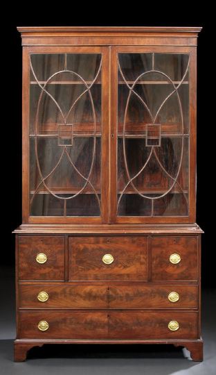 George III-Style Mahogany Bookcase,