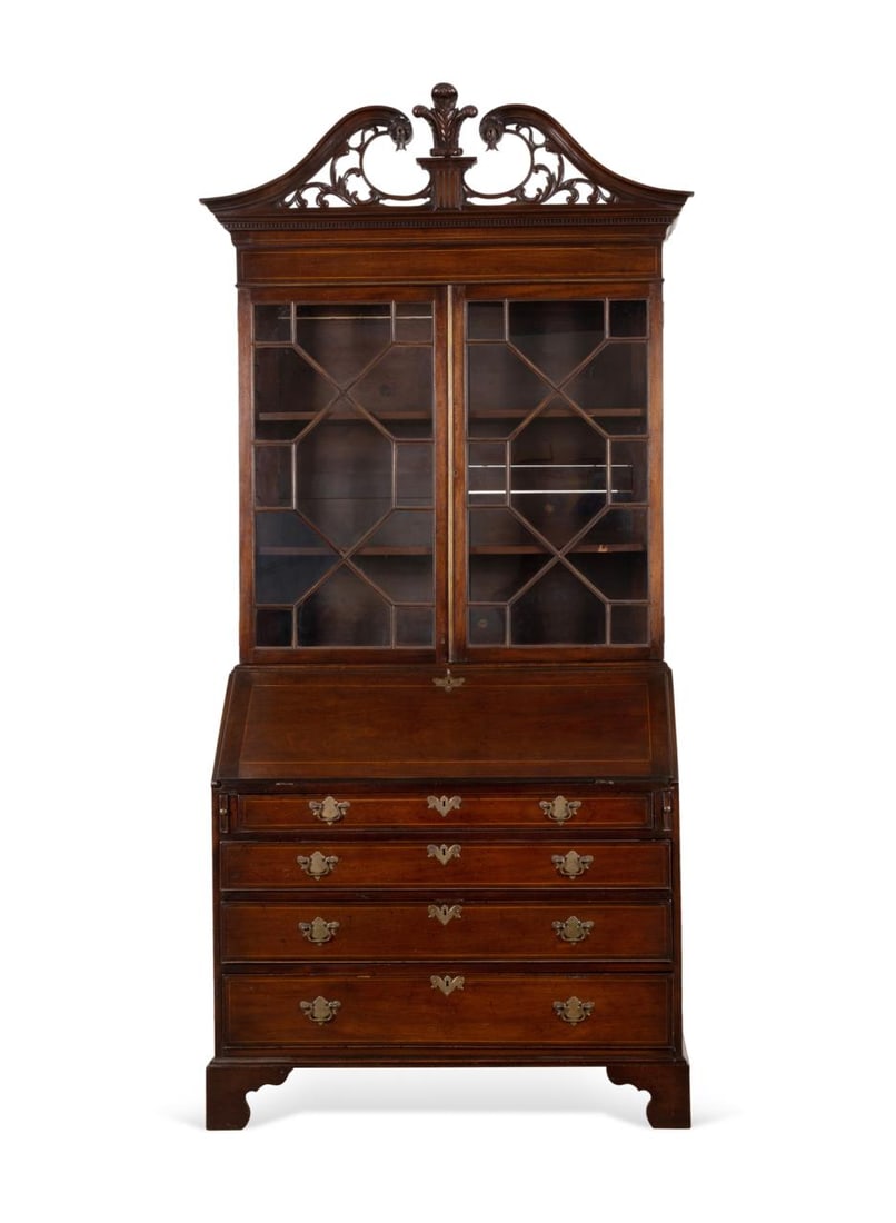 GEORGE III STYLE MAHOGANY BUREAU