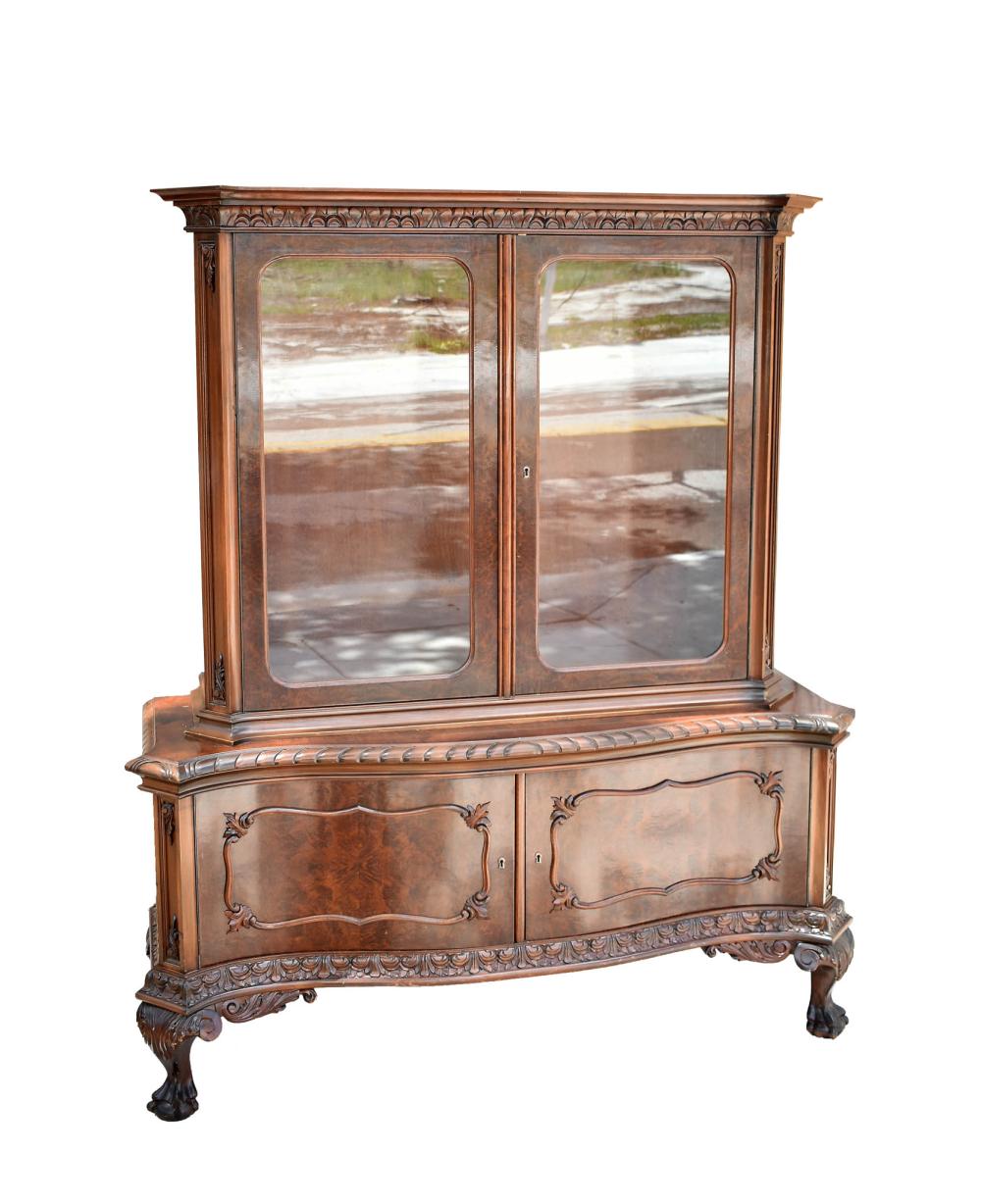 GEORGE III STYLE MAHOGANY CABINETIn