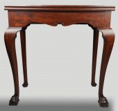 GEORGE III STYLE MAHOGANY CARD