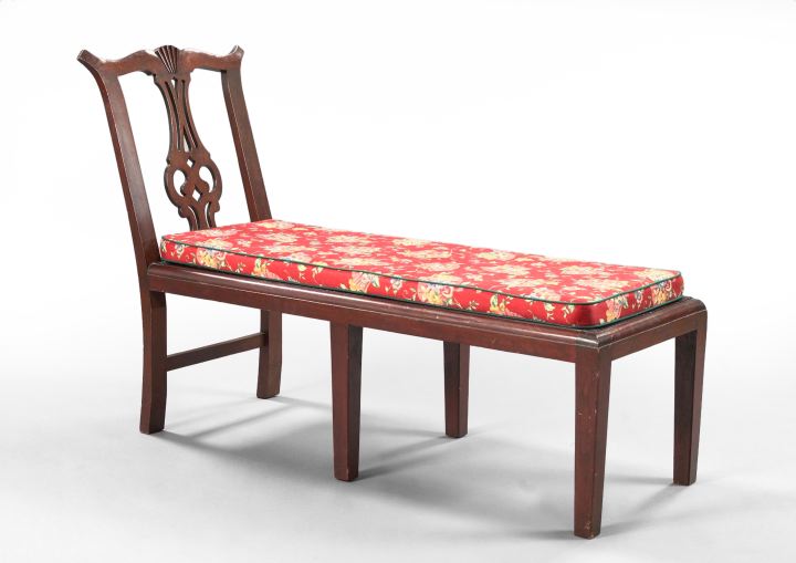 George III-Style Mahogany Chaise