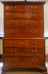 GEORGE III STYLE MAHOGANY CHES