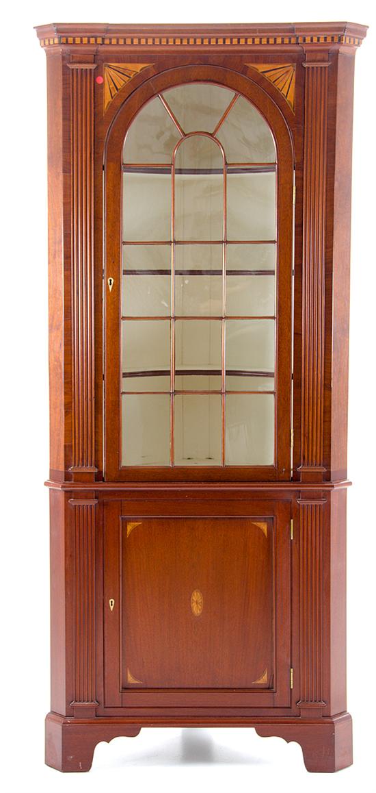 George III style mahogany corner