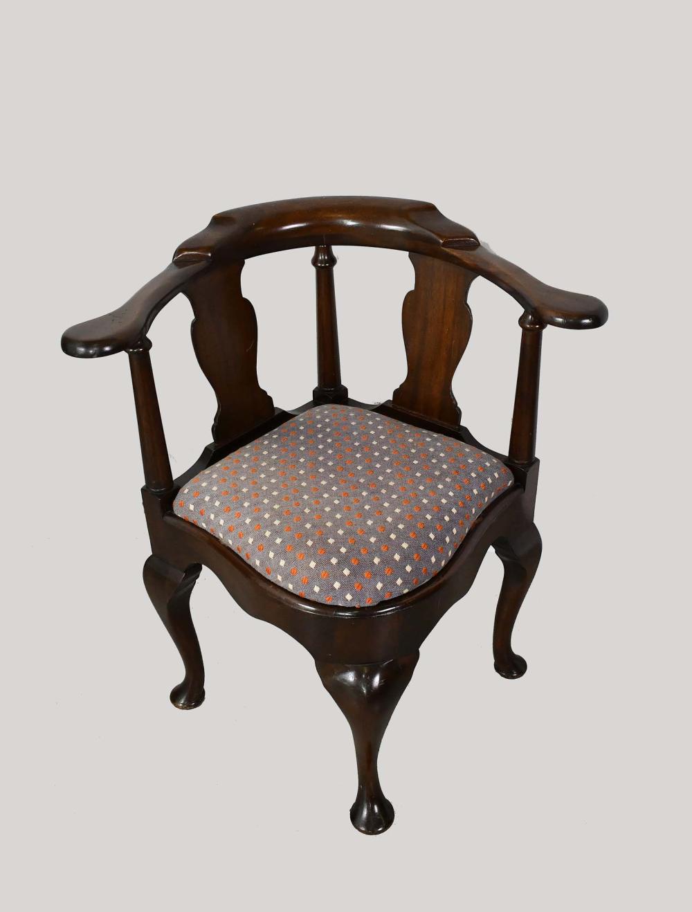 GEORGE III STYLE MAHOGANY CORNER