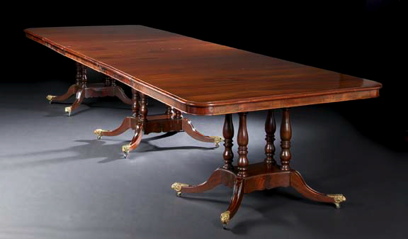 George III-Style Mahogany Dining