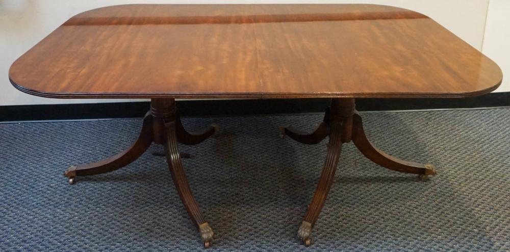 GEORGE III STYLE MAHOGANY DOUBLE