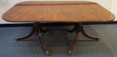 GEORGE III STYLE MAHOGANY DOUB
