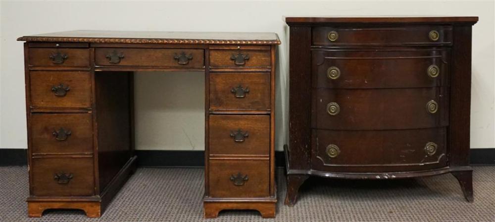 GEORGE III STYLE MAHOGANY DOUBLE