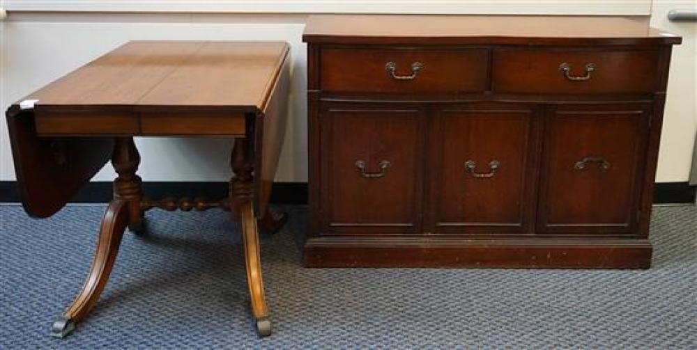 GEORGE III STYLE MAHOGANY DROP-LEAF