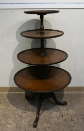 GEORGE III STYLE MAHOGANY FOUR