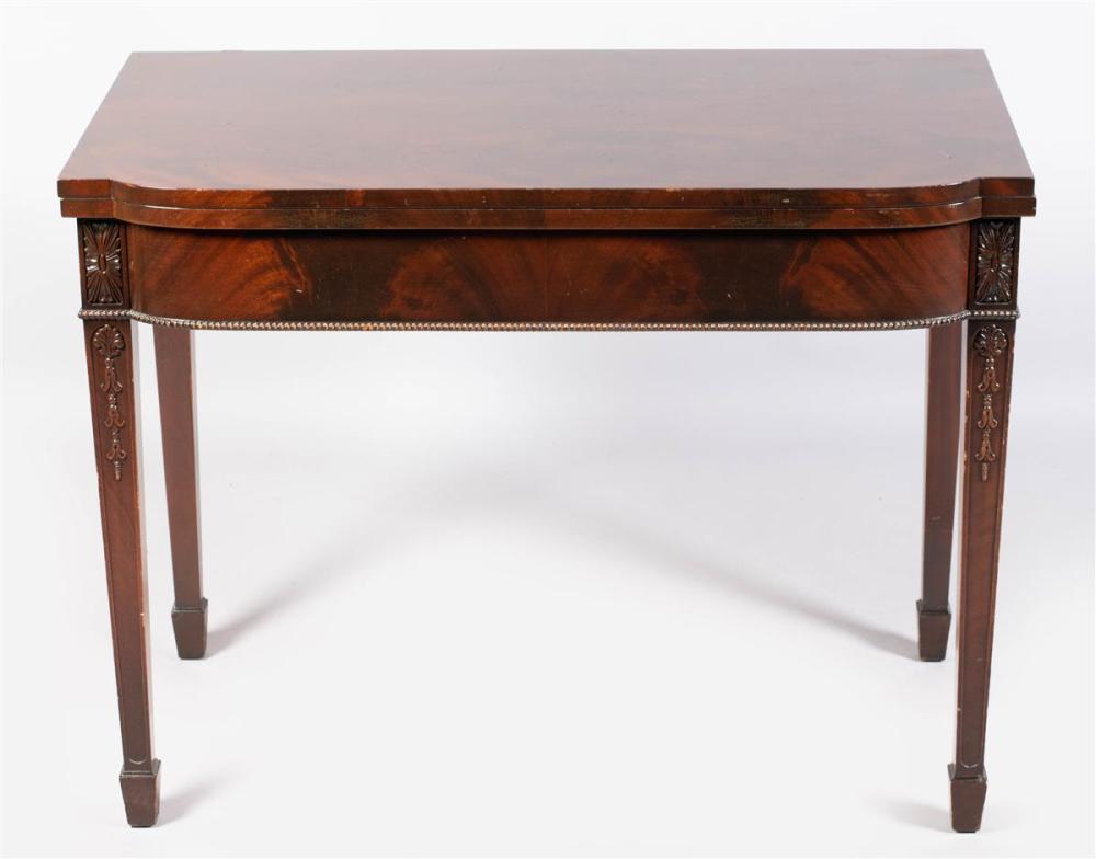 GEORGE III STYLE MAHOGANY GAMES