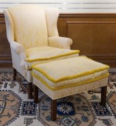 GEORGE III STYLE MAHOGANY GOLD