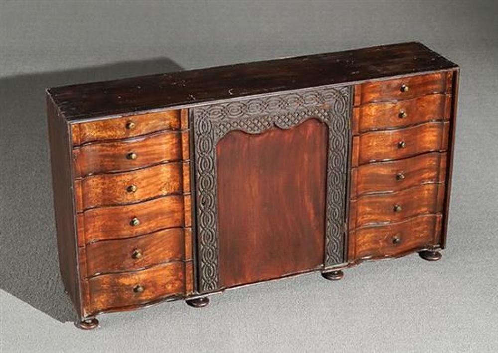 GEORGE III STYLE MAHOGANY HANGING