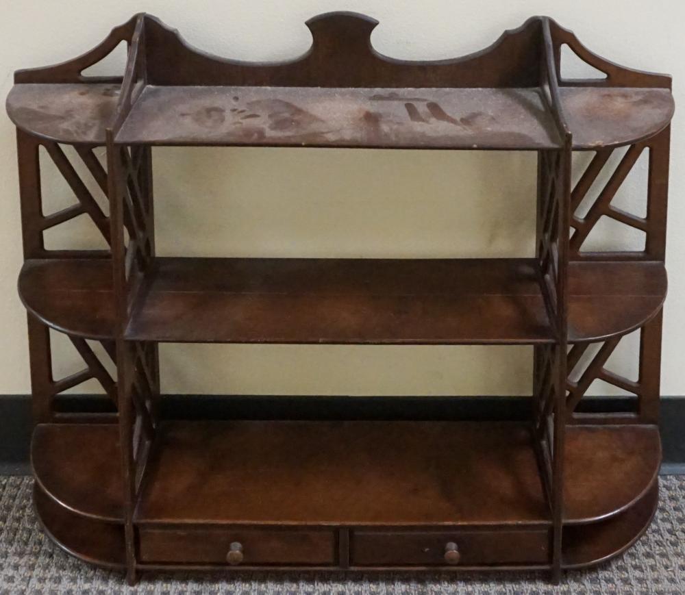 GEORGE III STYLE MAHOGANY HANGING