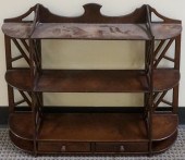 GEORGE III STYLE MAHOGANY HANG