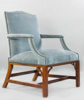 GEORGE III STYLE MAHOGANY LIBR