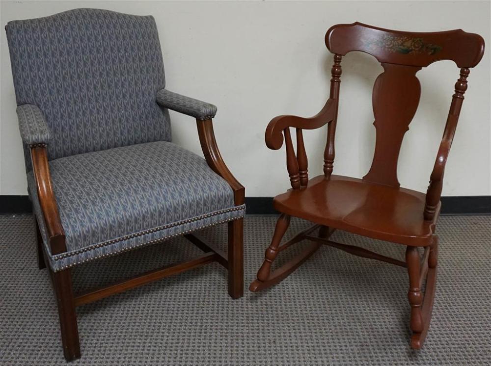 GEORGE III STYLE MAHOGANY LIBRARY