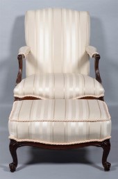 GEORGE III STYLE MAHOGANY LOLL