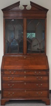 GEORGE III STYLE MAHOGANY SECR