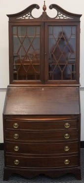 GEORGE III STYLE MAHOGANY SECR