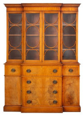 GEORGE III STYLE MAHOGANY SECR