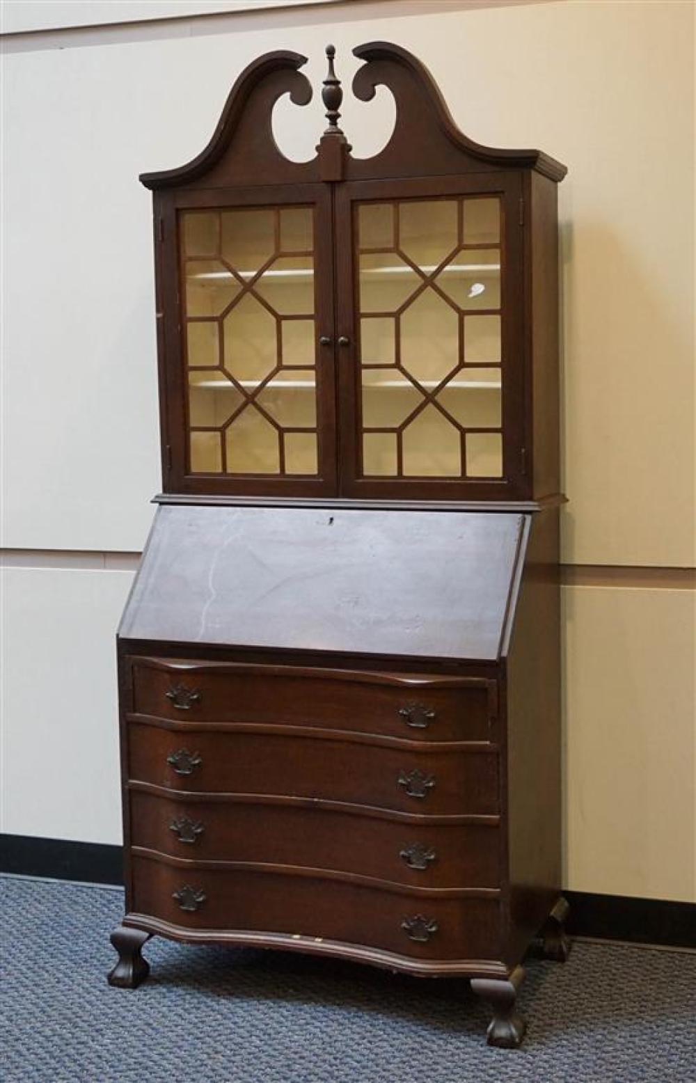 GEORGE III STYLE MAHOGANY SECRETARY