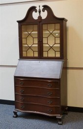 GEORGE III STYLE MAHOGANY SECR
