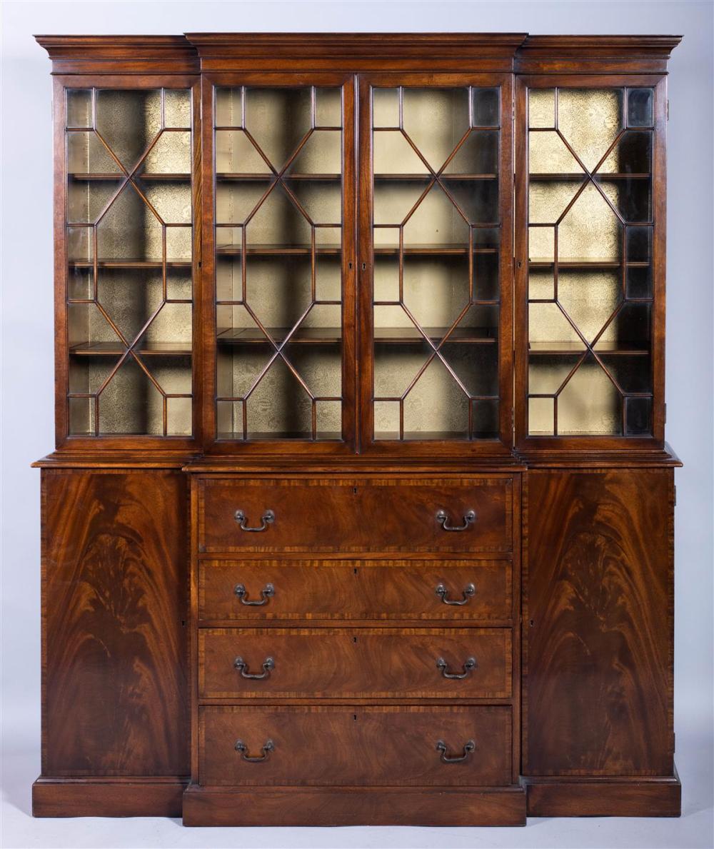 GEORGE III STYLE MAHOGANY SECRETARY