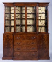 GEORGE III STYLE MAHOGANY SECR