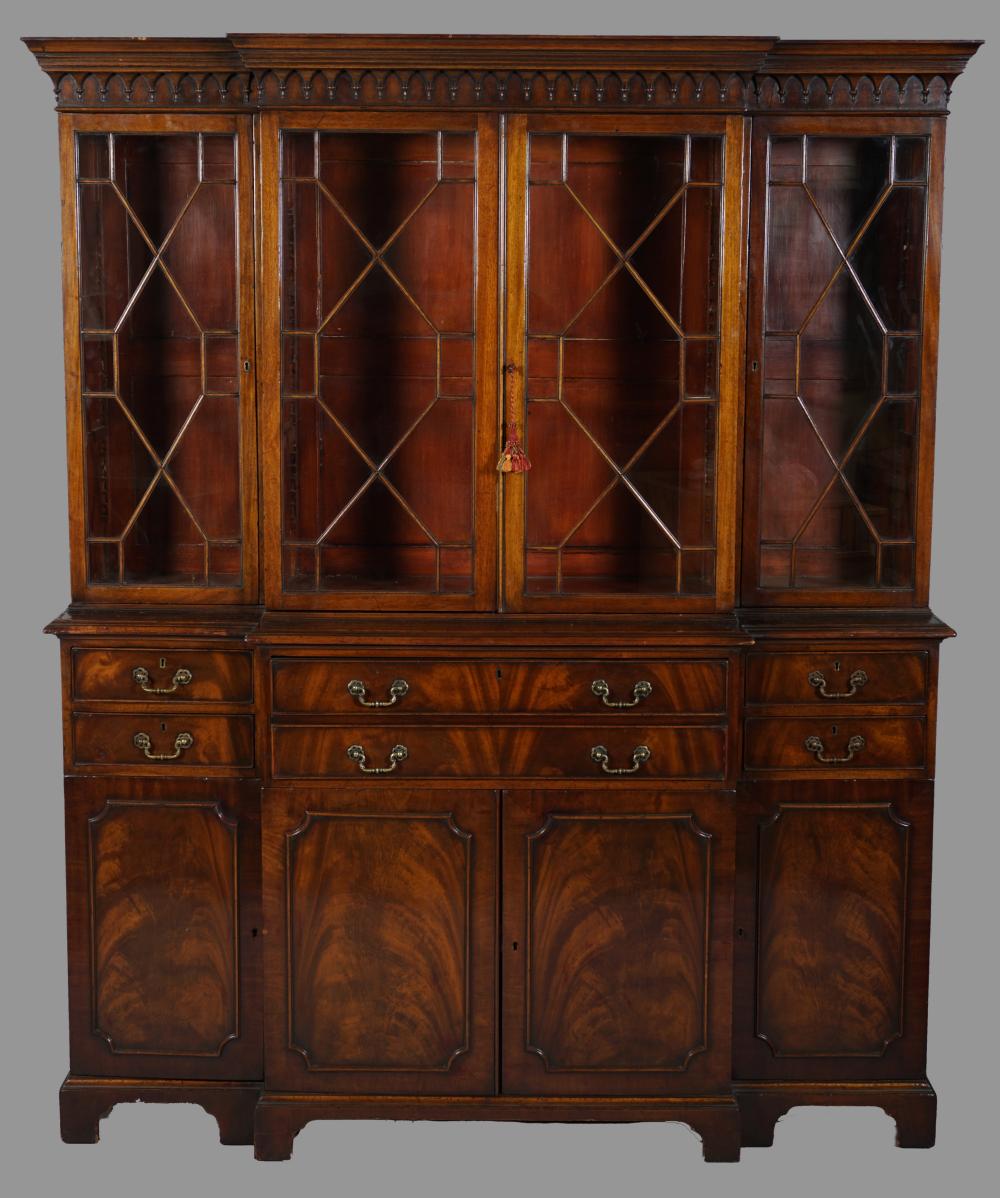 GEORGE III STYLE MAHOGANY SECRETARY