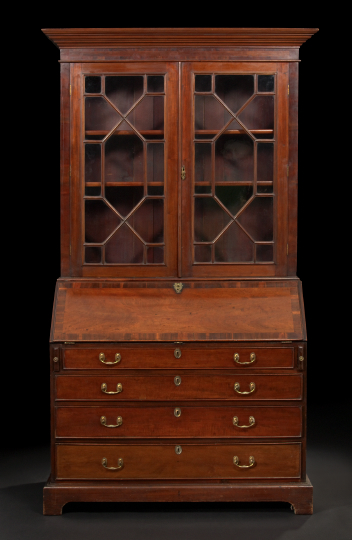 George III-Style Mahogany Secretary