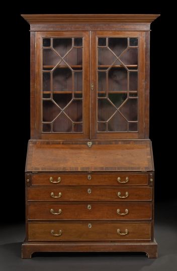George III-Style Mahogany Secretary