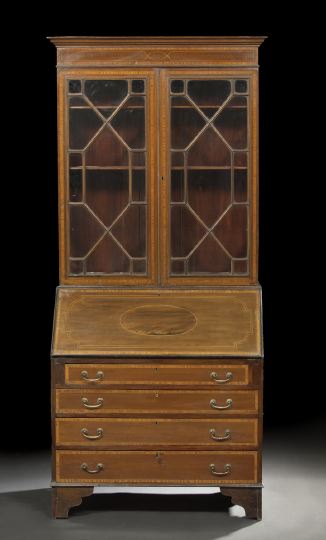 George III-Style Mahogany Secretary